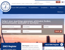 Tablet Screenshot of emci-register.com